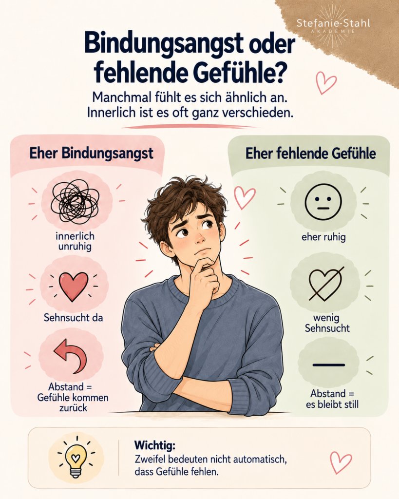 Bindungsangst oder fehlende Gefühle? So erkennst du den Unterschied